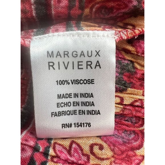 Margaux Riviera Womens Fuschia Floral Bohemian Off the Shoulder Maxi Dress 2X - Picture 5 of 12